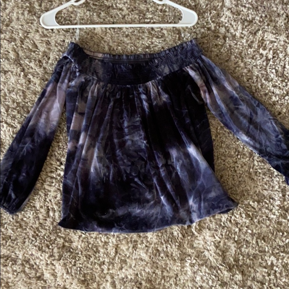 Blue tie dye shirt!